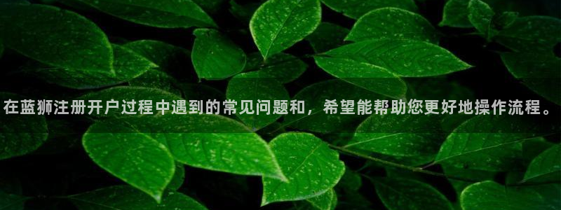 苹果版美狮贵宾会下载安装：在蓝狮注册开户过程中遇到的常见问题和，希望能帮助您更好地操作流程。