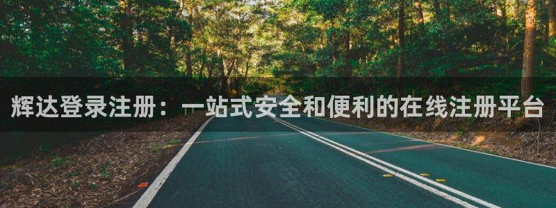 壹号大舞台：辉达登录注册：一站式安全和便利的在线注册平台
