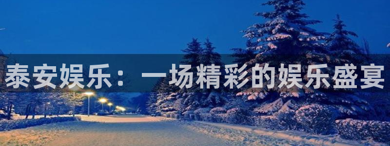 壹号电子娱乐app下载安装最新版本：泰安娱乐：一场精彩的娱乐盛宴