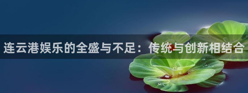 美狮贵宾会登录中心：连云港娱乐的全盛与不足：传统与创新相结合